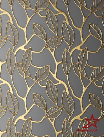 Панель композитная с УФ-печатью AF 610 Дизайн Алюминстрой Голд Стар